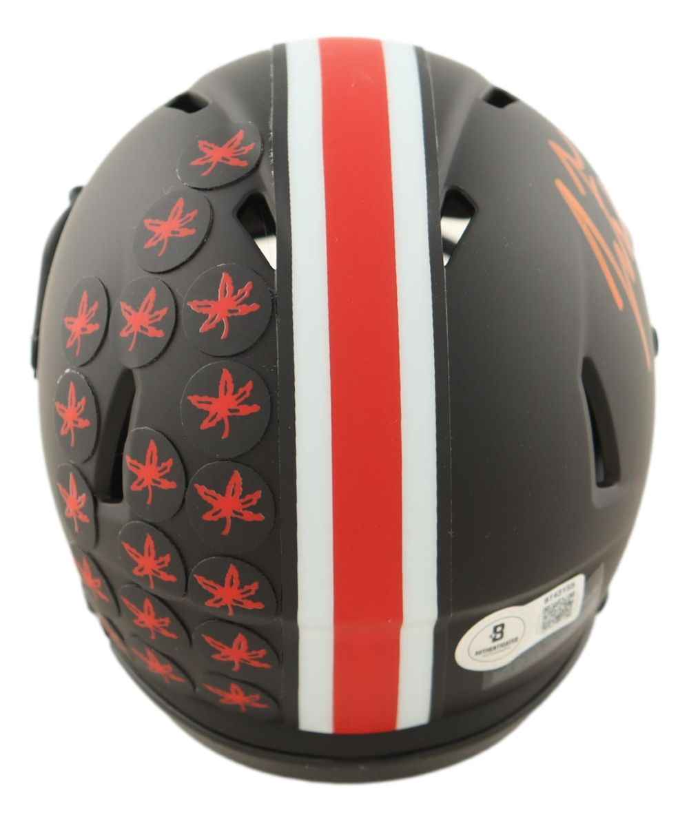 Justin Fields Signed Ohio State Eclipse Mini Speed Helmet BAS