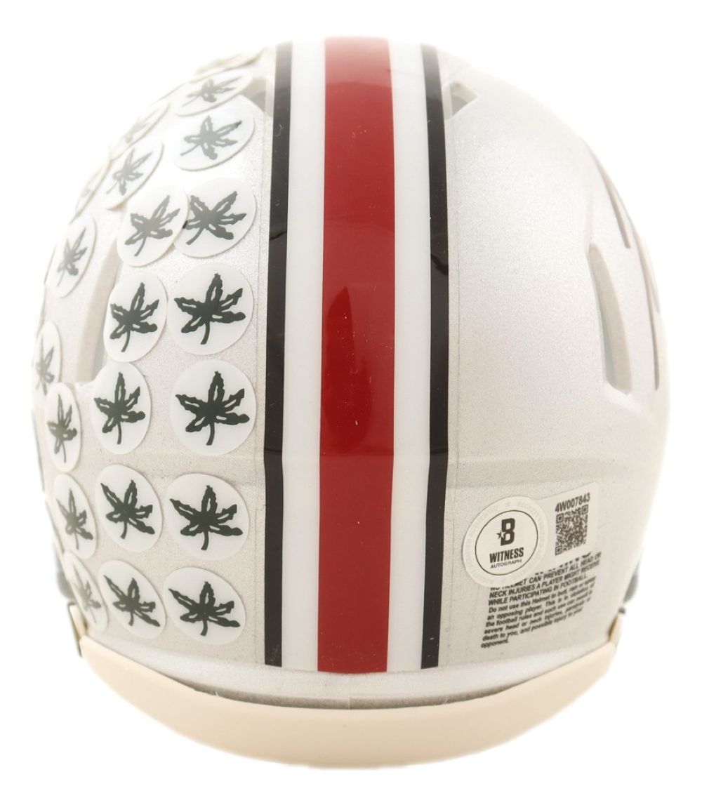 Justin Fields Signed Ohio State Mini Speed Helmet BAS