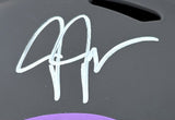 Justin Jefferson Signed Minnesota Vikings FS Eclipse Replica Speed Helmet BAS