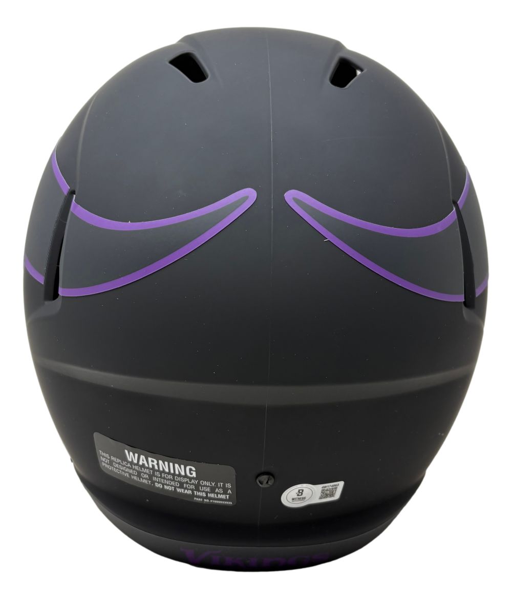 Justin Jefferson Signed Minnesota Vikings FS Eclipse Replica Speed Helmet BAS