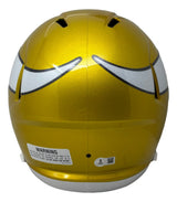 Justin Jefferson Signed Minnesota Vikings FS Flash Replica Speed Helmet BAS
