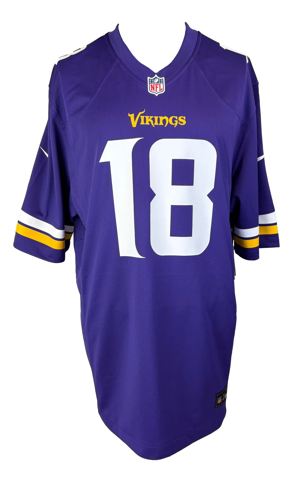 Justin Jefferson Signed Minnesota Vikings Nike Game Replica Jersey BAS