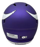 Justin Jefferson Signed Minnesota Vikings Full Size Replica Speed Helmet BAS