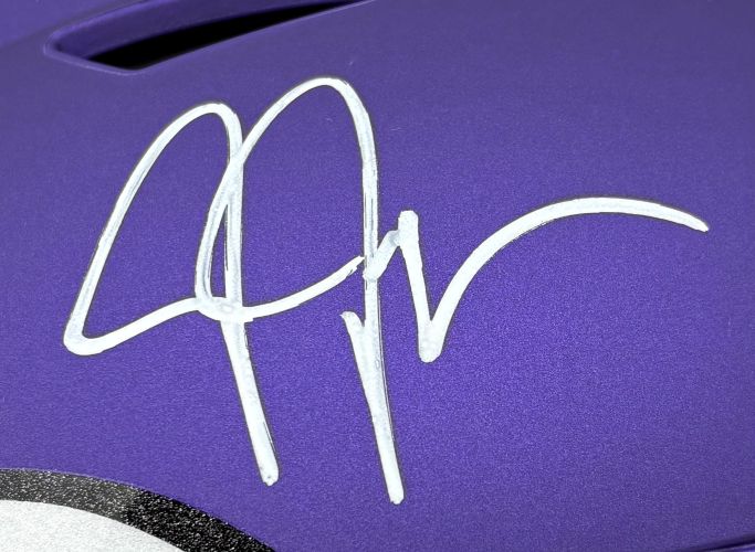 Justin Jefferson Signed Minnesota Vikings FS Authentic SpeedFlex Helmet BAS