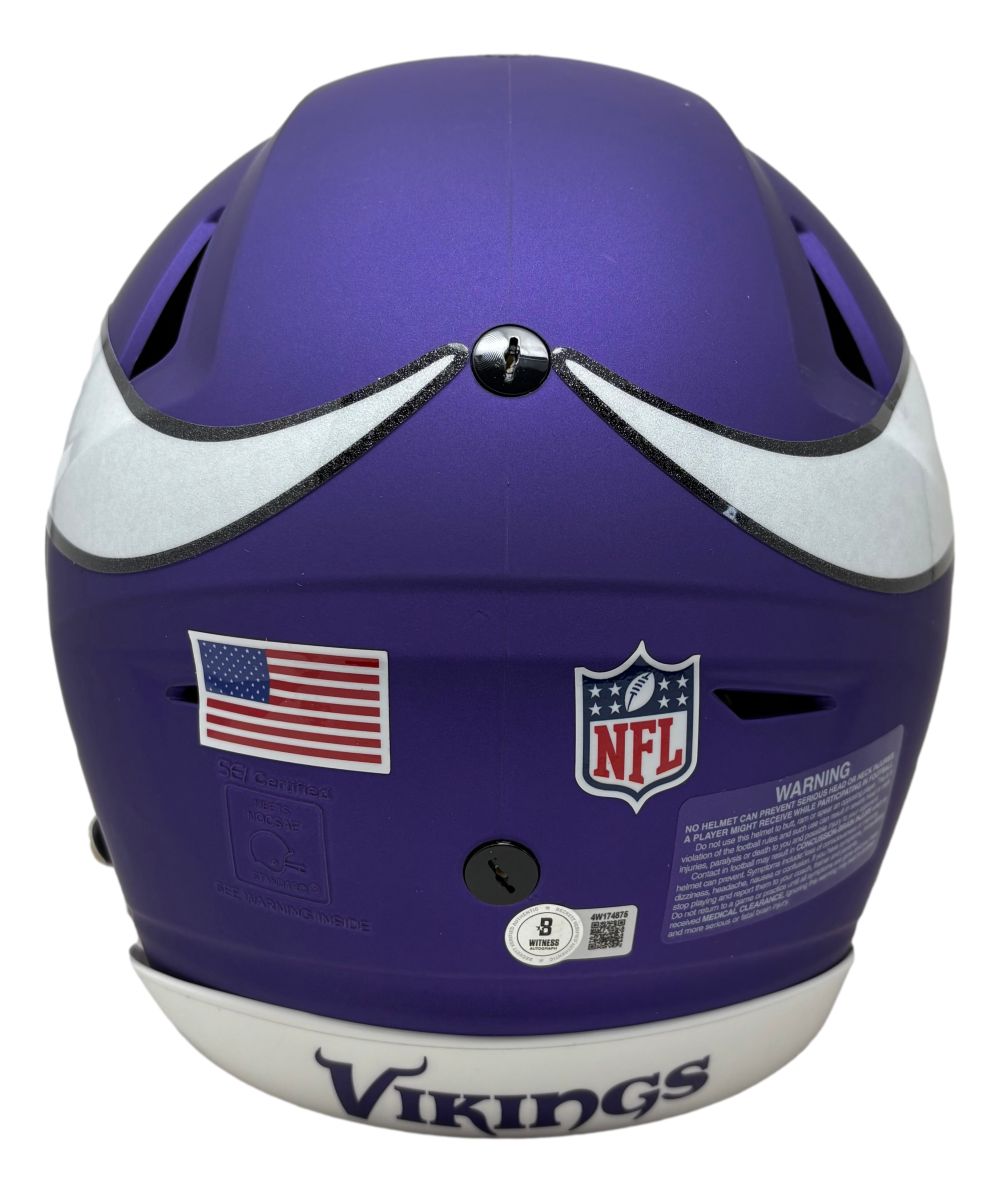 Justin Jefferson Signed Minnesota Vikings FS Authentic SpeedFlex Helmet BAS