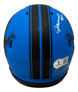 Jameson Williams Signed Detroit Lions Rave Mini Speed Helmet BAS w/ Case