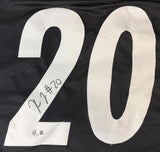 Kaleb Johnson Pittsburgh Signed Black Football Jersey BAS