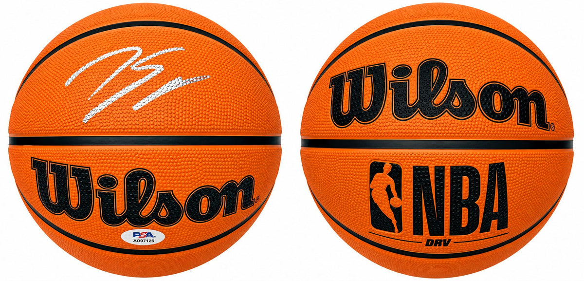 Karl-Anthony Towns New York Knicks Signed NBA Wilson DRV Basketball PSA/DNA