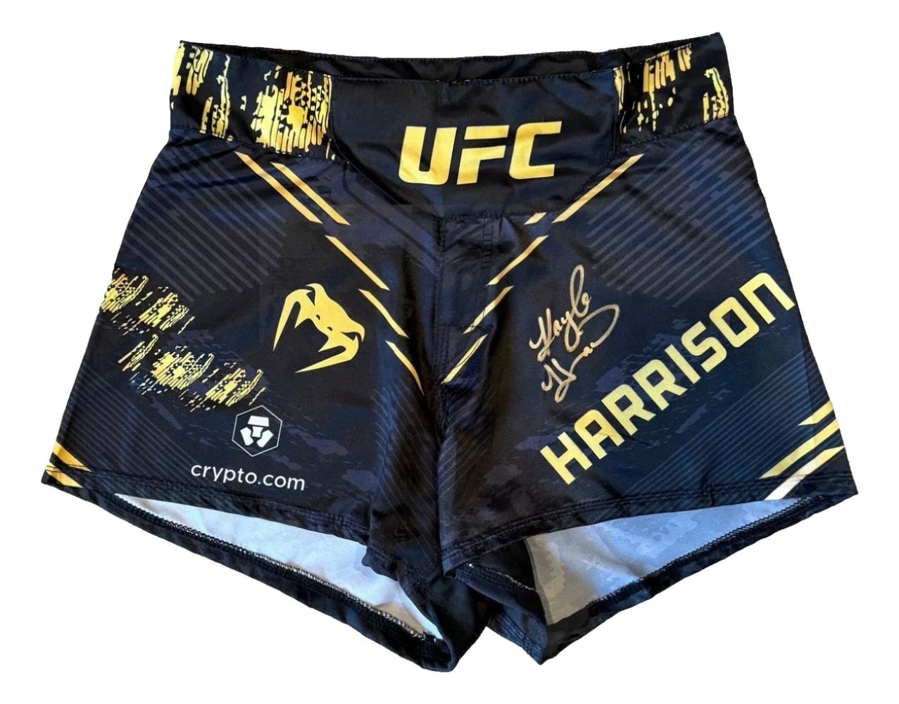 Kayla Harrison Signed Black MMA Venom Fight Trunks PSA/DNA