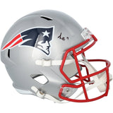 Kayshon Boutte Autographed New England Patriots Riddell Speed Full Size Helmet Fanatics