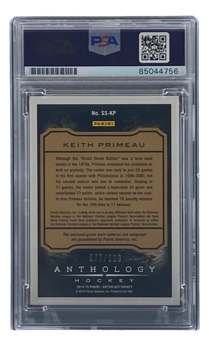 Keith Primeau Signed 2014/15 Panini Anthology #SS - KP Hockey Card PSA/DNA - Sports Integrity