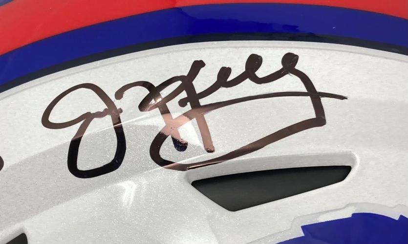 Kelly Thomas Reed Signed Bills FS Authentic SpeedFlex Helmet Bills Dynasty 2 BAS