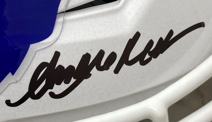 Kelly Thomas Reed Signed Bills FS Authentic SpeedFlex Helmet Bills Dynasty 2 BAS