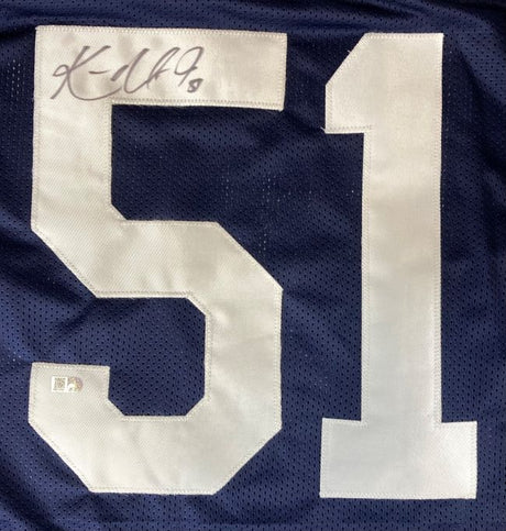 Ken Norton Jr Dallas Signed Alternate Blue Football Jersey Sports Integrity - Sports Integrity