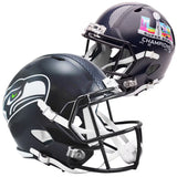 Unsigned Seattle Seahawks Super Bowl LX Champions Logo Full Size Speed Replica Helmet Stock #260092