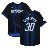 Kerry Carpenter Autographed Detroit Tigers Navy Nike Alternate Replica Jersey