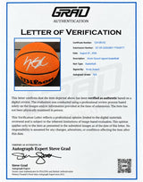Kevin Durant Houston Rockets Signed NBA Wilson I/O Basketball Grad LOA