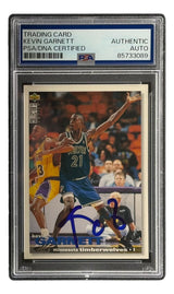 Kevin Garnett Signed 1995/96 Upper Deck #275 Timberwolves Rookie Card PSA/DNA