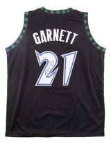 Kevin Garnett Minnesota Signed Black Basketball Jersey JSA QR