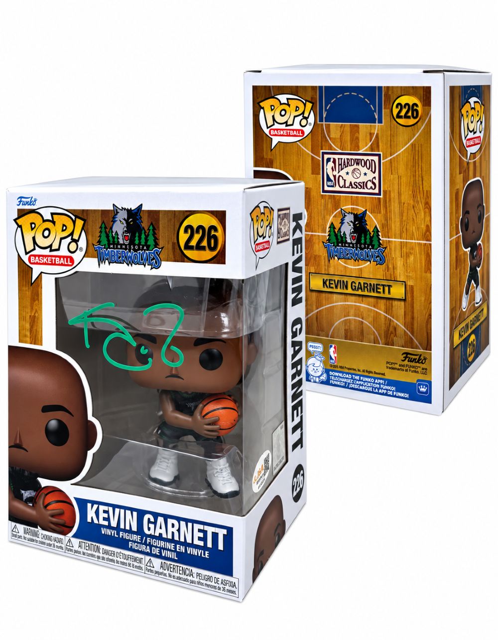 Kevin Garnett Signed Minnesota Timberwolves Funko Pop #226 JSA QR