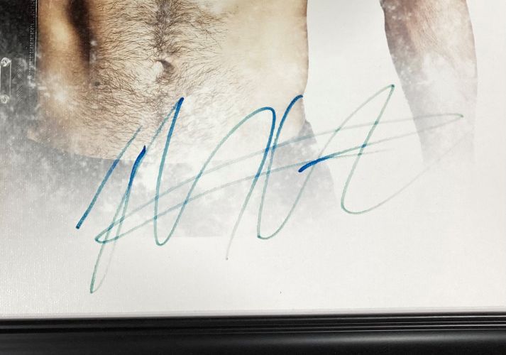 AS-IS Khabib Nurmagomedov Signed Framed 16x20 MMA Canvas JSA ITP