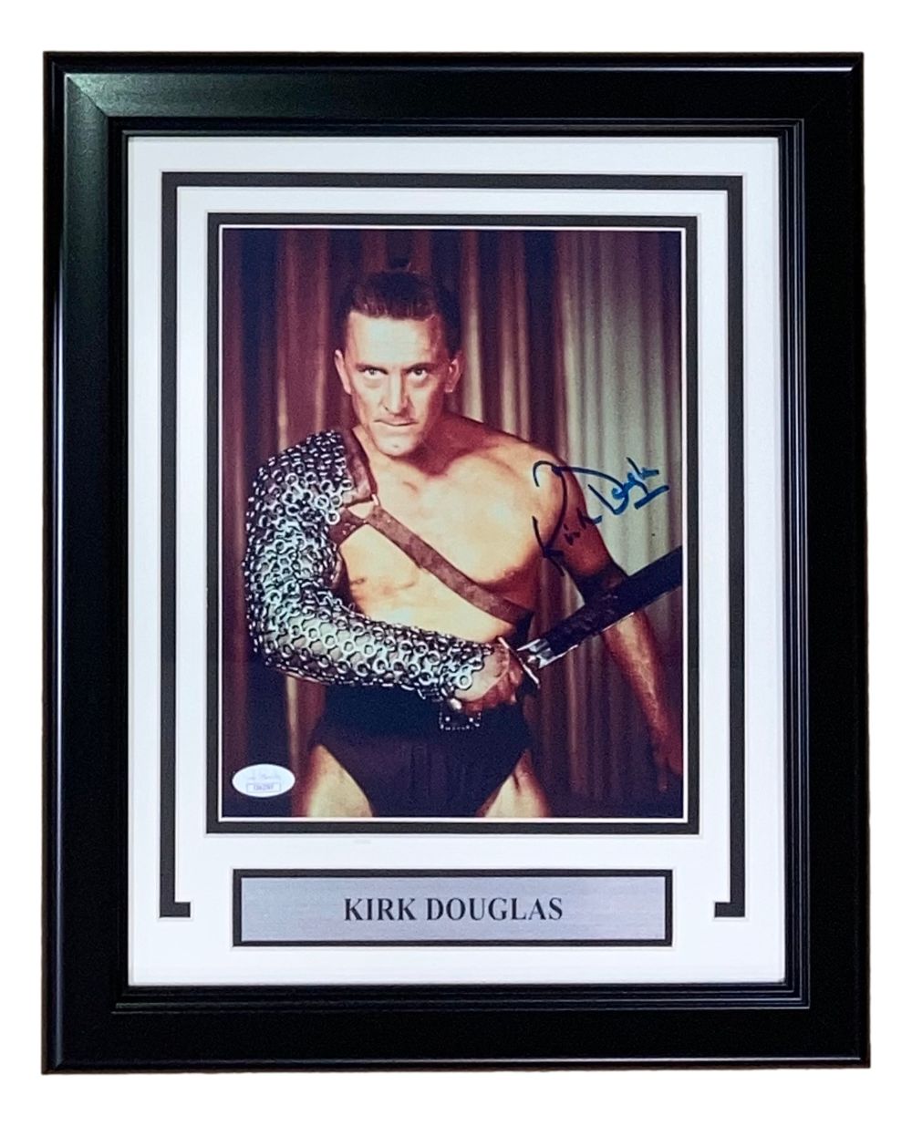 Kirk Douglas Signed Framed 8x10 Spartacus Photo JSA