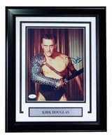 Kirk Douglas Signed Framed 8x10 Spartacus Photo JSA