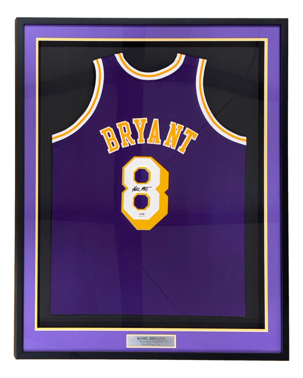 Kobe Bryant Signed Framed Los Angeles Lakers Mitchell & Ness Jersey PSA/DNA