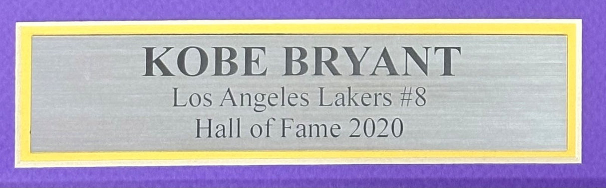 Kobe Bryant Signed Framed Los Angeles Lakers Mitchell & Ness Jersey PSA/DNA