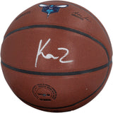 Kon Knueppel Autographed Charlotte Hornets Logo Wilson Team Alliance NBA Basketball Fanatics