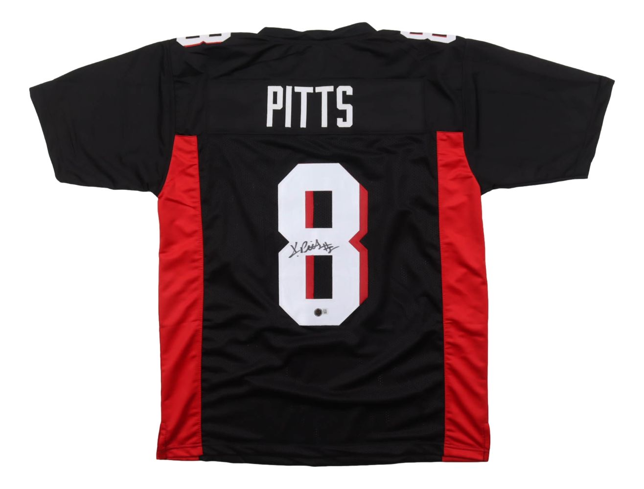 Kyle Pitts Atlanta Signed Black Football Jersey BAS