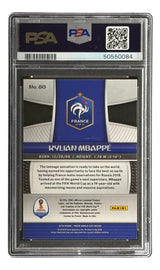 Kylian Mbappe Slabbed 2018 Panini Prizm #80 Rookie Card PSA Mint 9