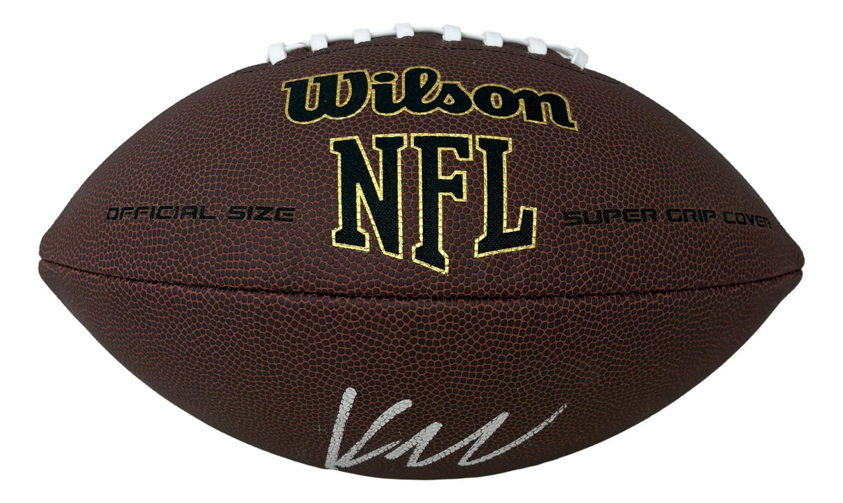 Kyren Williams Los Angeles Rams Signed Wilson Super Grip Football BAS