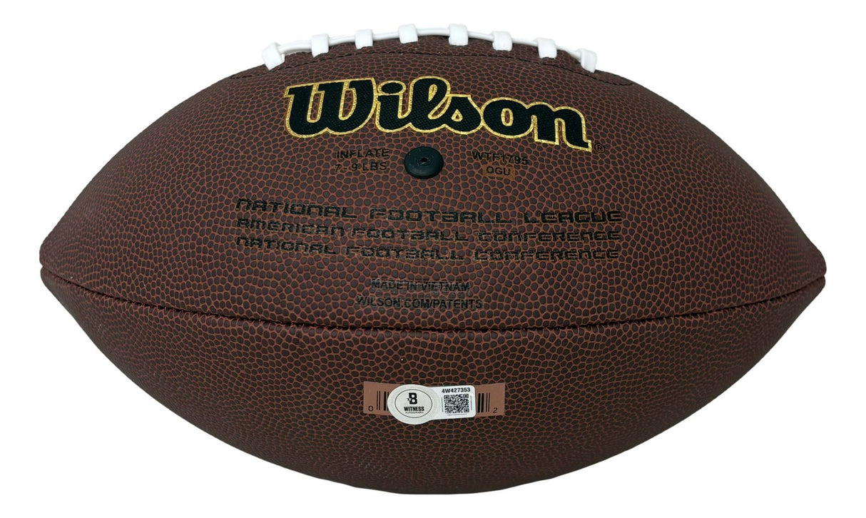 Kyren Williams Los Angeles Rams Signed Wilson Super Grip Football BAS