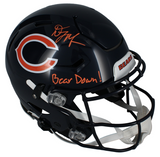 D.J. Moore Autographed/Inscribed "Bear Down!" Chicago Bears Speedflex Authentic Helmet Beckett Witnessed