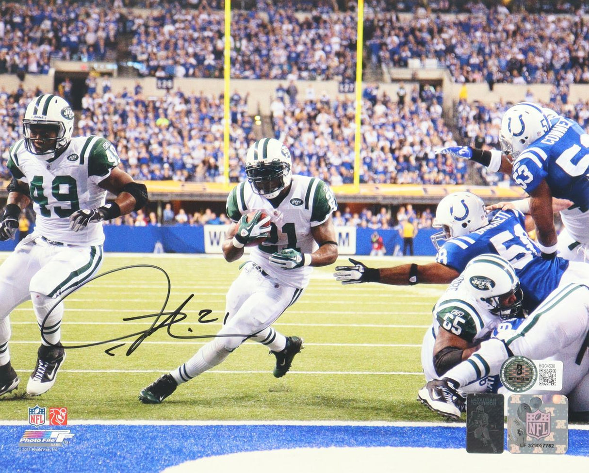 LaDainian Tomlinson Signed 8x10 New York Jets Photo BAS