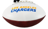 Ladainian Tomlinson Signed Los Angles Chargers Logo Football GTSM