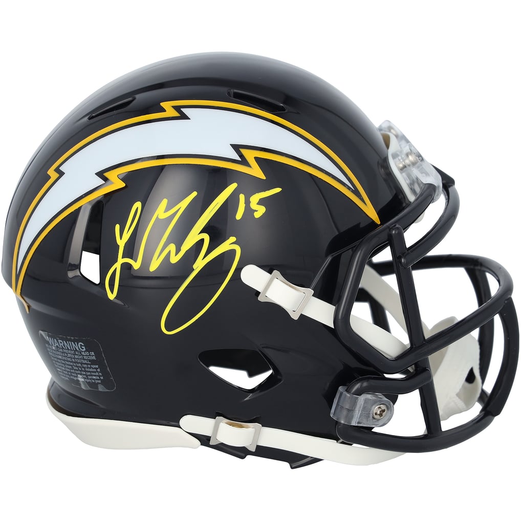 Ladd McConkey Autographed Los Angeles Chargers Navy 2025 Alternate Speed Mini Helmet Fanatics