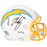 Ladd McConkey Autographed Los Angeles Chargers Speed Mini Helmet Fanatics