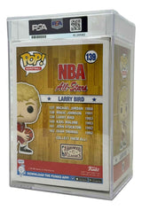 Larry Bird Signed Boston Celtics All-Star Funko Pop #139 PSA Encapsulated