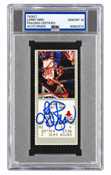 Larry Bird Signed Celtics vs Bulls Mar 11 1992 Ticket Stub PSA/DNA Auto 10