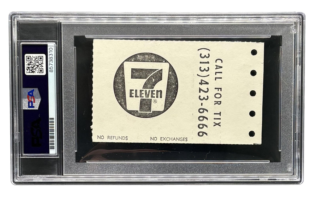 Larry Bird Signed Celtics vs Pistons 1987 Gm 6 Ticket Stub 2 PSA Auto Gem MT 10