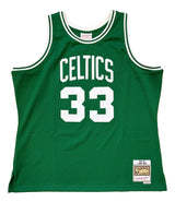 Larry Bird Signed Celtics Green M&N Hardwood Classics Swingman Jersey PSA/DNA