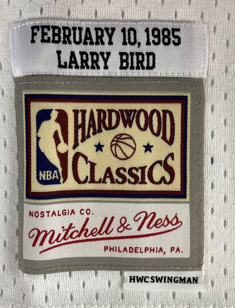 Larry Bird Signed Celtics All Star M&N Hardwood Classics Swingman Jersey JSA - Sports Integrity