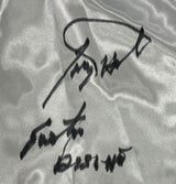 Larry Holmes Signed Custom White Boxing Trunks Easton Assassin JSA QR