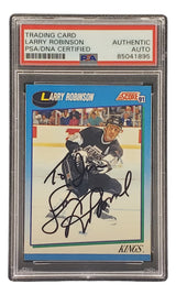 Sports Integrity Larry Robinson Signed 1991 Score #511 LA Kings Hockey Card PSA/DNA 85041895, featuring his autograph and certified authentic by PSA/DNA.