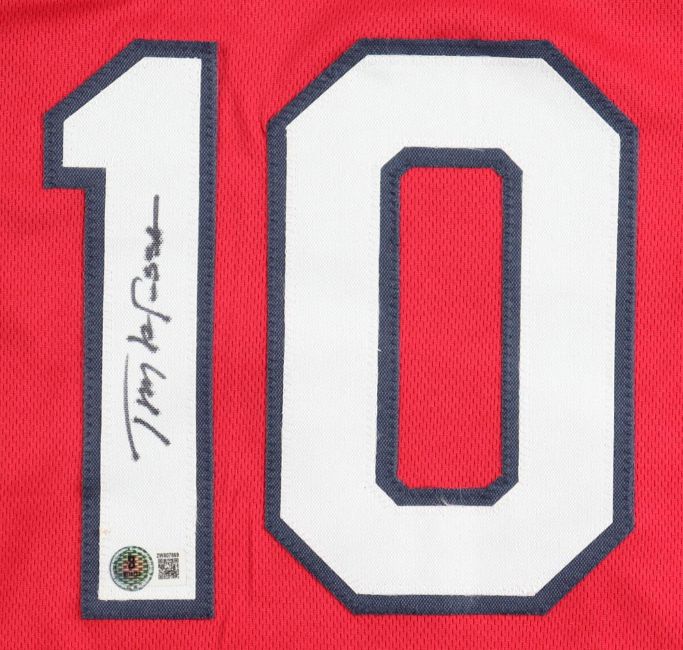 Tony La Russa St. Louis Signed Red Baseball Jersey BAS
