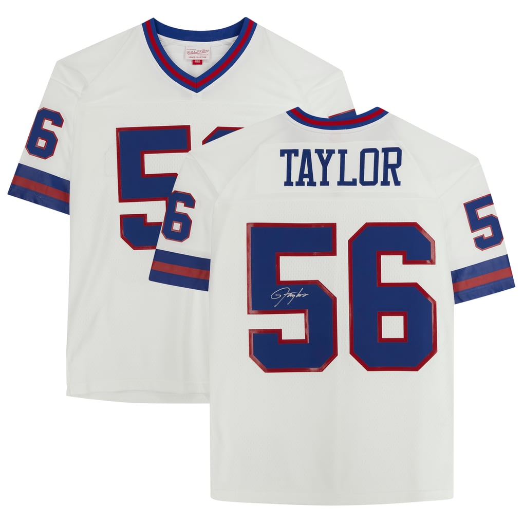 Lawrence Taylor Autographed New York Giants White Mitchell & Ness 1986 Legacy Jersey Fanatics