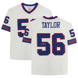 Lawrence Taylor Autographed New York Giants White Mitchell & Ness 1986 Legacy Jersey Fanatics