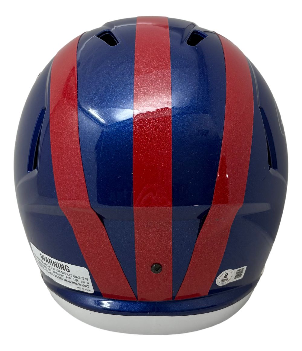 Lawrence Taylor Signed New York Giants FS Alternate Speed Replica Helmet BAS